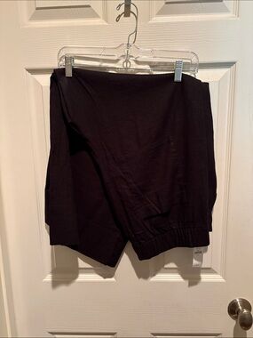 NEW GAP ladies wide leg black linen pants - sz XL